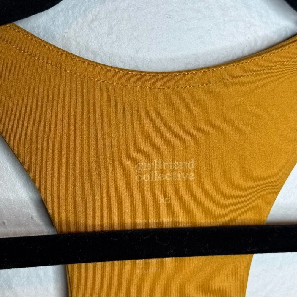 GIRLFRIEND COLLECTIVE Paloma Bra Top in Golden Yellow